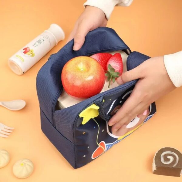 Tote Box Cartoon 3D Three-Dimensional Student Lunch Bag Thickened Aluminum Foil Insulation