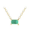 4877b634a32f28b1 Modian Authentic 925 Sterling Silver Green Tourmaline Necklace Pendant for Women Fashion Bijoux Wedding Statement Jewelry Gifts