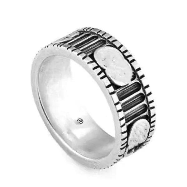 487998c3e51f5e91 Titanium steel sier love designer jewelry for men and women spirit heart rings party engagement confession wedding Ring with green box Size 5-11