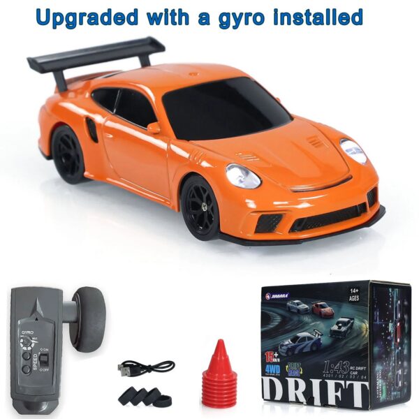487e6f814ce813b0 Upgrade Gyro Mini Toys 4WD 1/43 RC Speed Car RTR 2.4G Radio Control Racing Drifting Car Four-wheel Drive High Speed Model Gifts