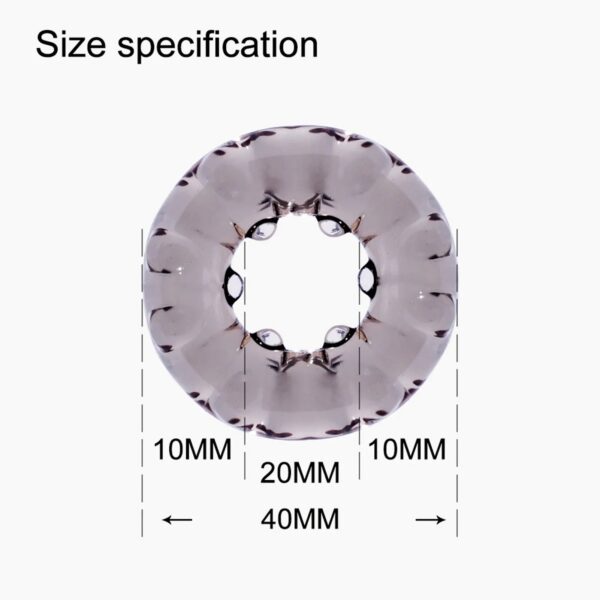 488709672e1671a4 Crystal Silicone Penis Ring Semen Lock Ring Sex Toys for Adults Men Long Delay Ejaculation Penis Cock Ring Sexes Accessoires