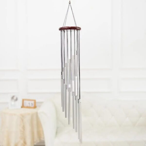 488f808a1a370549 1piece 12 Tubes Aluminum Alloy Wind Chimes with Hook Gold/sier Bells for Outside Home Wedding Party Memorial Decoration Gifts