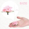 Kesoto 50pcs Pink Roses Artificial Flowers Bulk, 1.6" Small Silk Fake Roses Flower Heads for Decoration, Crafts, Wedding Centerpieces Bridal Shower Party Home Decor