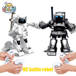 RC Battle Bo Toy Remote 2.4G Humanoid Fighting Robot with Two Control Joysticks Toys for Kids