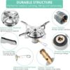 HOMGEN Portable Gas Stove | Mini Camping Gas Cooker with Butane/Propane Adapters and Storage Bag | Compact Camping Stove Gas Burner for Backpacking, Hiking & Outdoor Cooking