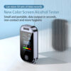 48dc6436628290e4 NEW Digital Breath Alcohol Tester Professional Breathalyzer With LCD Display USB Rechargeable Electronic Alcohol Tester Keychain