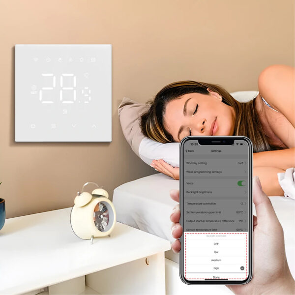 48e670cf2ec6cb7d AVATTO Tuya WiFi Smart Thermostat Underfloor Heating System for Gas Boiler Electric Heating Work with Alexa Google Home