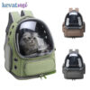 Pet Backpack Astronaut Transparent Carrying Bag For Cat puppy Breathable kitten Outdoor Bags Space Capsule Cats Package