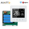 48fa924c9fc62bb8 AVATTO Tuya WiFi/ZigBee Smart Thermostat,Low Power Battery Water Gas Boiler Temperature Controller For Alexa Google Home Alice