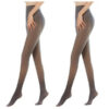4918a60de004efd9 Socks & Hosiery 2pcs 220G Winter Fleece Panty Women's Warm Tights Thick Thermal Pantyhose Thermo High Elastic Leggings#RU1