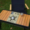 491e362633d270d4 Folding Camping IGT Table Wood Portable Lightweight Camp BBQ Grill Table Removable Outdoor Picnic Fishing Camping Table