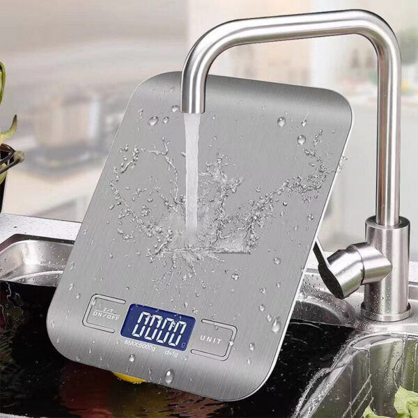 49261107032a6722 10KG Kitchen Scales Stainless Steel Weighing For Food Diet Postal Balance Measuring LCD Precision Electronic