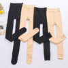 493119306b69ef27 Women's autumn and winter one-piece pants Plush thickened pantyhose bare leg socks warm skin color Leggings for women