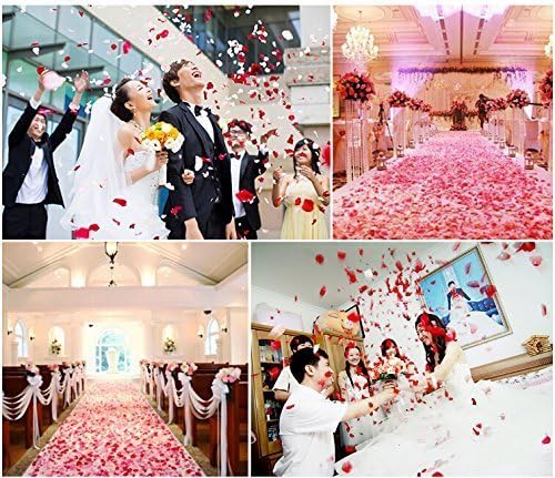 1000 Pcs Artificial Silk Rose Petals Decoration Wedding Party Turquoise Blue