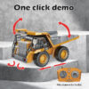 1:24 9CH RC Alloy Dump Truck Engineering Vehicle Forklift Heavy Excavator Remote Control Car Toys for Boys Children's Gifts