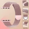 Marge Plus for Apple Watch Band Series Ultra 8 7 6 5 4 3 2 1 SE 38mm 40mm 41mm 42mm 44mm 45mm 49mm Women and Men, Stainless Steel Mesh Loop Magnetic Clasp Replacement for iWatch Bands