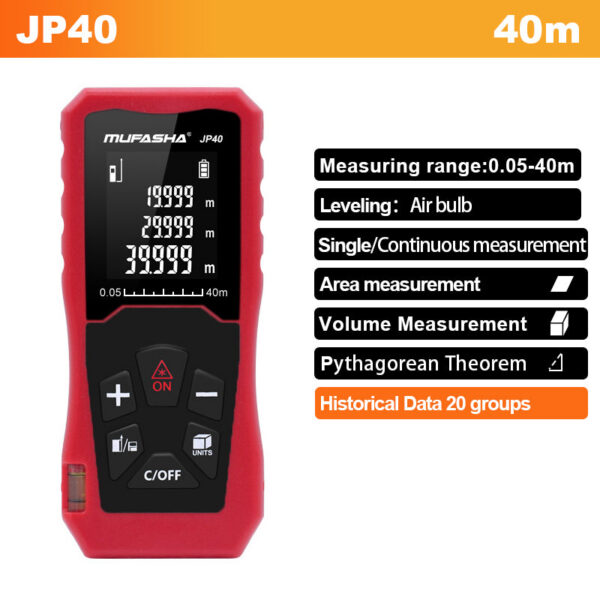 MUFASHA Portable Laser Distance Meter Degital Measuring Tool Rangefinder