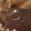 2024 Popular Heart shaped Australian Treasure S Sterling Sier with Diamonds Fashion Versatile Simple Ring for Women