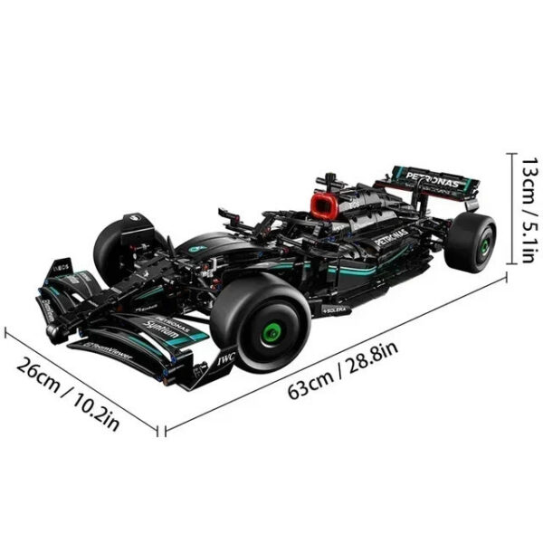 49a42a7f67845d6f F1 W14 E Technical Compatible 42171 1:8 Sets 1642PCS Performance Building Blocks Super Race Car Assembly Model Toys for Boy Gift