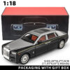 1:18 Rolls-Royce Phantom Car, Zinc Alloy Pull Back Diecast Car with Sound and Light, Realistic Modeg Model Toy