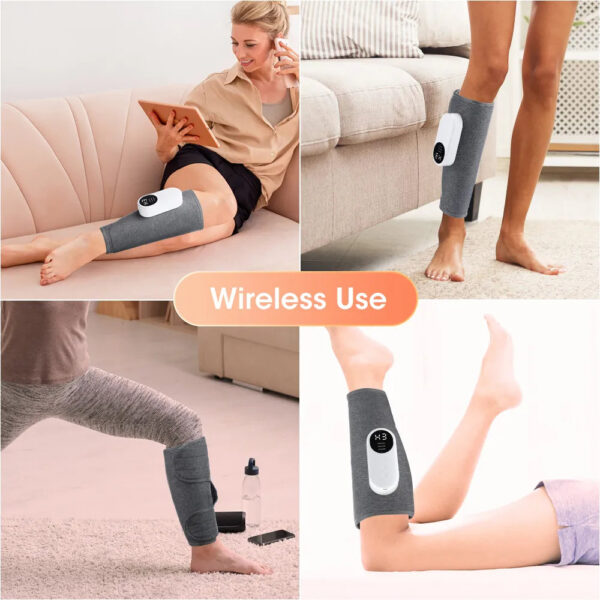 Electric Leg Charging Calf Air Compression Massager with Three Massage Modes Thigh And Knee 360° All-Round Packag