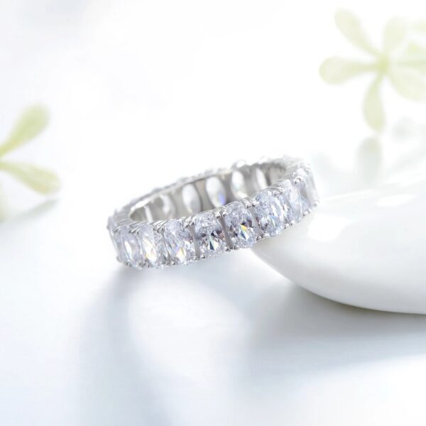 49b77feb15ca9c78 Modian New 100% 925 Sterling Silver Classic Oval Sparkling Finger Ring For Women Luxury AAAAA CZ Wedding Engagement Fine Jewelry