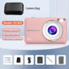 49bd0b16a4827a6a HD 1080P 2.4 inch digital Rechargeable with 16x Zoom Compact 44MP Cameras for kids Beginner Camera