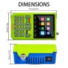 49c0eb62e7e57251 ICQUANZX V8 Satellite Finder Signal Meter Upgraded TV DVB-S2/S2X Receiver Detector, HD 1080P Free to Air FTA 3.5" LCD Built-in 5000mAh Battery for Adjusting Sat Dish