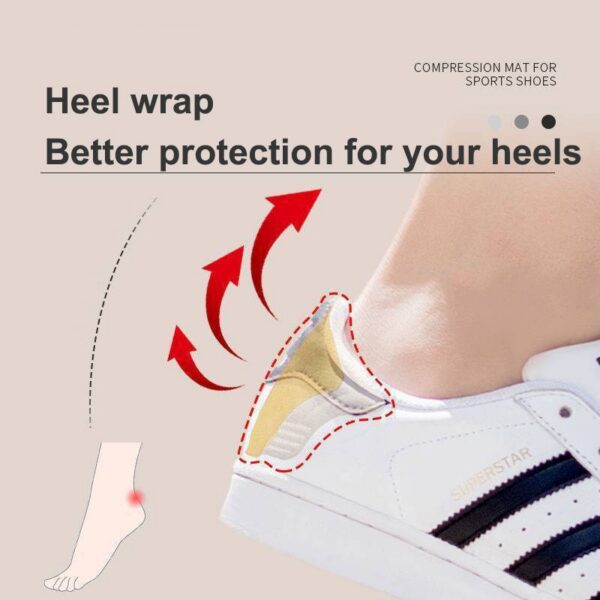 1pair Shoe Anti Wear Heel Insoles Patch Unisex Cushion Pads Feet Care Protector Adhesive Back Sticker Shoes Insert Insole