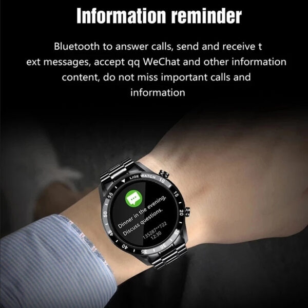 49c3e9c9d2852ee2 LIGE 2024 Smart Watch Full Circle Touch Screen Bluetooth Call Men Smartwatch Waterproof Sport Activity Fiess Watch+Box