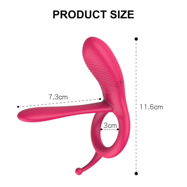 49d3dbda3501afe8 Long Tongue Sleeve Ring Vibrator Men Massager 10 Frequency Clitoral Anal Stimulation Erotic Sex Toys for Couples