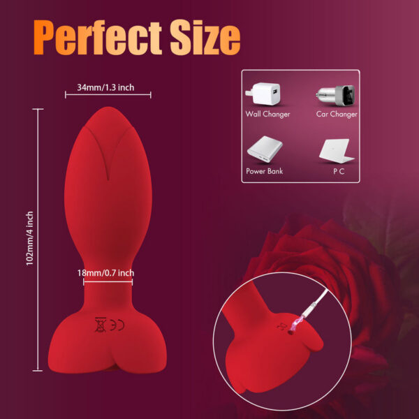49de6c5e63d41971 20 Modes Rotation Vibrating Anal Plug Vibrator App Remote Control Male Prostate Massager Clit Butt Stimulation Sex Toy for Women