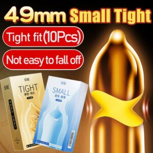 10pcs Ultra Thin Latex Smooth Condom 49mm Small Size For Men Sex Products Tight Durable Condoms Sex Toys For Couples Men Women