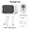 49f22b0e75871a65 Cdycam New 3.5 inch Wireless Video Baby Monitor Night Vision Temperature Monitoring 2 Way Audio Talk Baby Nanny Security Camera