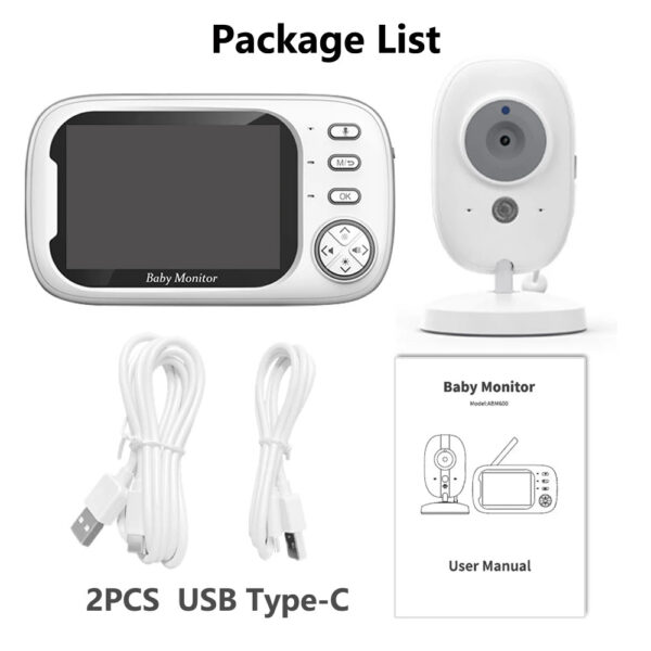49f22b0e75871a65 Cdycam New 3.5 inch Wireless Video Baby Monitor Night Vision Temperature Monitoring 2 Way Audio Talk Baby Nanny Security Camera