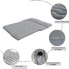 49fa97ee580eae83 SUV Air Mattress with Cup & Phone Holder, Flocked-Top Inflatable Car Mattress with Two Air Pillows & Electric Air Pump, Ideal SUV Mattress for Camping, Travel, and Road Trips (Grey)