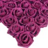 49fd30394bd82b14 IPOPU Artificial Flowers, 25pcs Foam Glitter Roses Glitter Foam Rose Foam Rose with Stem for DIY Wedding Bridal Bouquet Home Party Decoration(Coffee)
