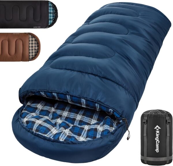 49fdbfcf6e2ac37b KingCamp Outdoor Sleeping Bag Warm Portable Lightweight 3-4 Seasons Camping Sleeping Bag 300g/400g Filling for Adults