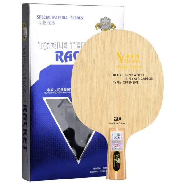 4a039de9981f5a41 Original 729 Friendship Yellow ALC Table Tennis Blade 5 Wood 2 Arylate Carbon Professional Ping Pong Blade Blue ALC Offensive