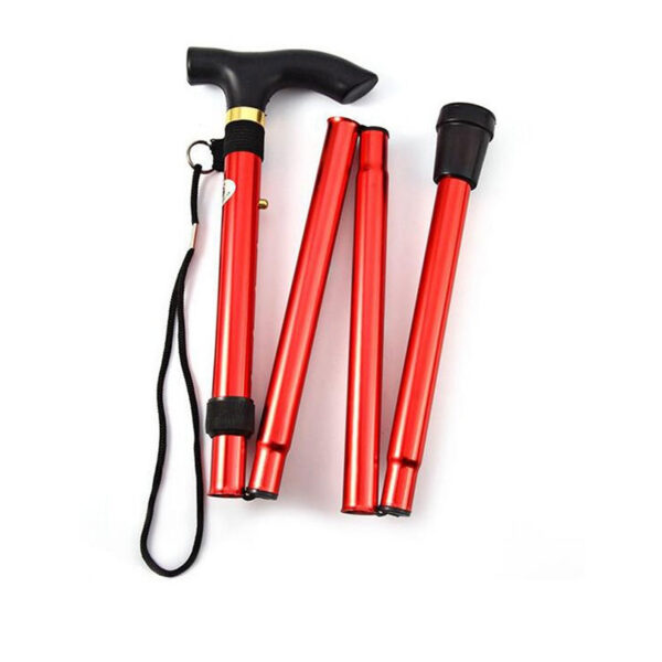 4a1695a9e3b83013 Hiking Camping Mountaineering Walking Stick Telescopic Baton Trekking Poles Folding Cane Crutches Pole Unisex