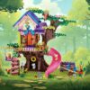 4a188e0fbdcd1136 Tree STEM Toy Creative Construction Set 642PCS Forest House Building Bricks Treehouse Animals with Box