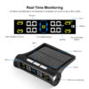 4a24248a11fbc17b Intelligent TPMS Solar Tyre Monitoring System Parking Sensors For Cars Temperature Tire Air Pressure Gauge