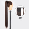 4a2d7dcaa6212133 34inches Synthetic Ponytail Hair Extension Clip in Fake Wig Hairpiece Blonde Wrap Around Pigtail Long Smooth Overhead Pony Tail