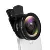 2 IN 1 Universal Clip 37mm Mobile Phone Professional 0.45X 49uv Super Wide-Angle + ro HD Lens For iPhone Android