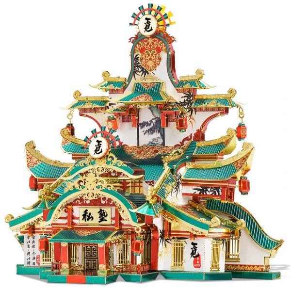 4a556fbf39a929d3 Piececool 3D Metal Puzzle Adult Chinese Style Building Kits DIY Model for Jigsaw Toy