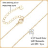 EWYA Real 0.4ct Clover Moissanite Pendant Necklace for Women Party S Sterling Sier Diamond Chain Necklaces Fine Jewelry