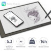 XPPen Deco 640 Graphics Tablet 16K Pressure Levels 16x9cm Drawing Area with 8 Keys 60 Tilt for OSU Game Android Windows Mac