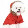 4a5f7f65b76cd945 Cat Dog Doggie Down Jacket Hoodie Coat Pet Clothes Warm Clothing for Small Dogs Winter Black L