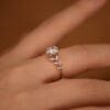 4a751c0937692fbc GRA Certified 1CT Real Moissanite Rings For Woman D Color VVS1 Lab Diamond S Sliver Engagement Promise Wedding Band Jewelry