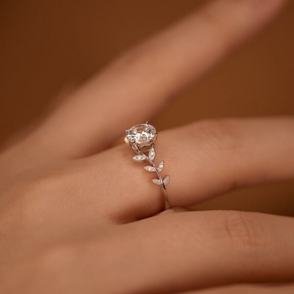4a751c0937692fbc GRA Certified 1CT Real Moissanite Rings For Woman D Color VVS1 Lab Diamond S Sliver Engagement Promise Wedding Band Jewelry